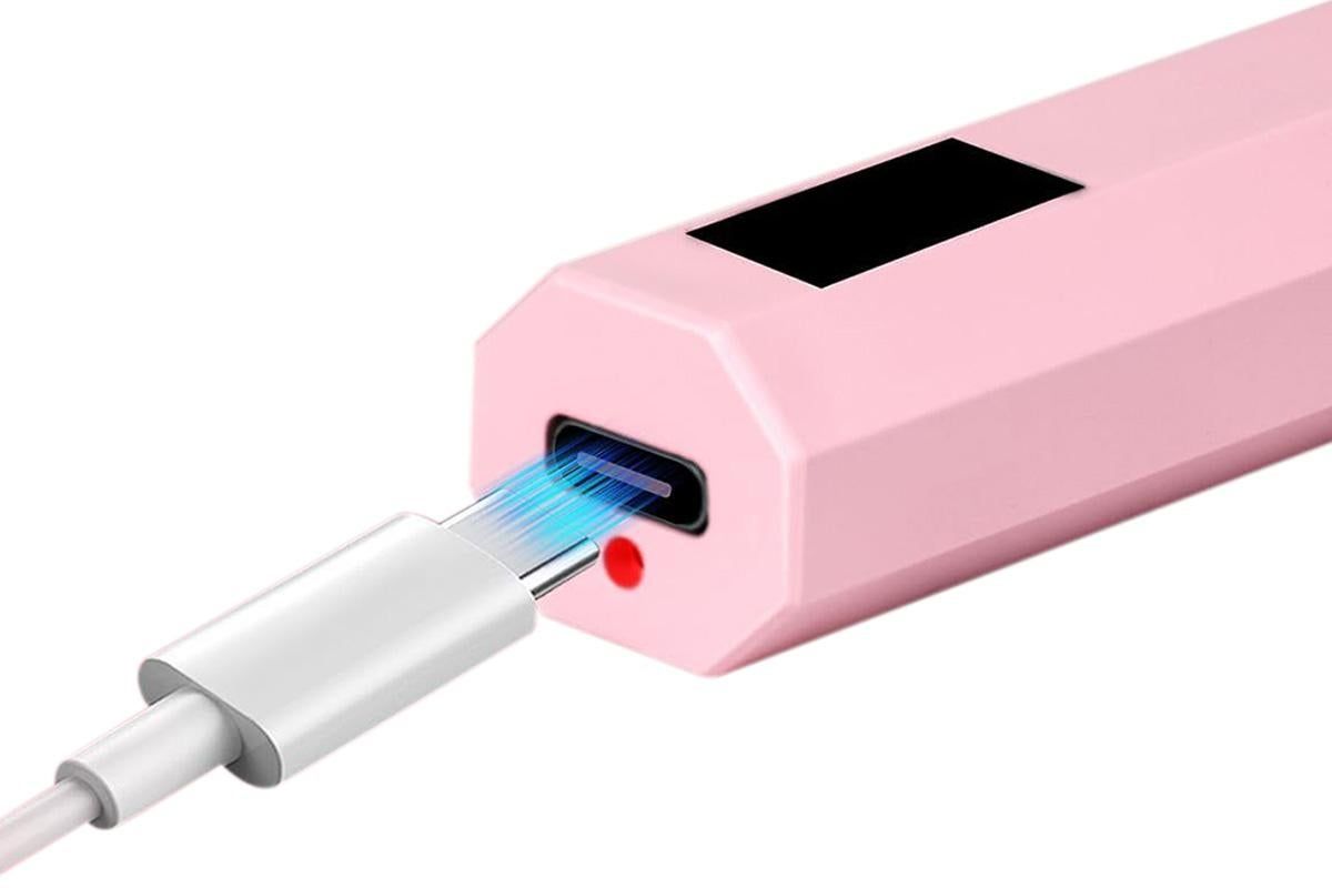 Handheld UV Nail Lamp Portable Gel Nail Dryer for Home Salon Use - Pink VXN Beauty