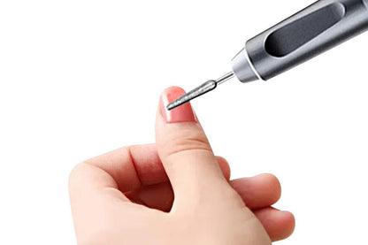 Electric Manicure Tools Kit File Machine Cordless Nail Drill Trimmer Nail Grind Trim Polish-Gray VXN Beauty