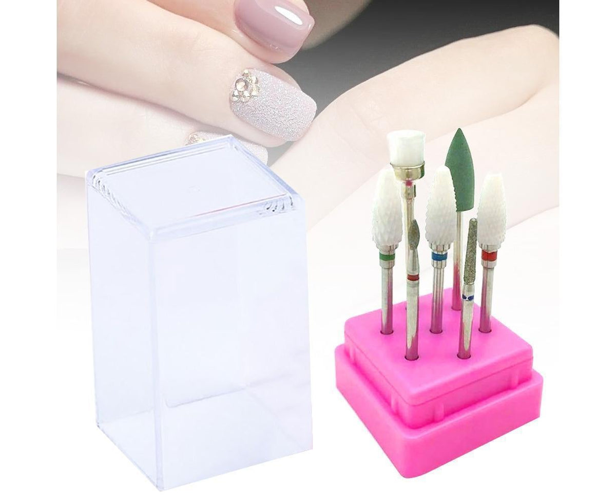 7Pcs Tungsten Steel Ceramics Remove Gel Polish Manicure Pedicure Nail Drill Bits-8# VXN Beauty
