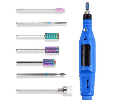 7Pcs Tungsten Steel Ceramics Remove Gel Polish Manicure Pedicure Nail Drill Bits-8# VXN Beauty
