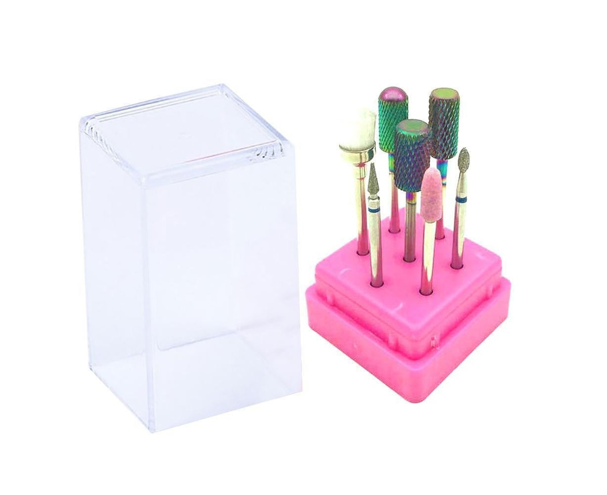 7Pcs Tungsten Steel Ceramics Remove Gel Polish Manicure Pedicure Nail Drill Bits-9# VXN Beauty