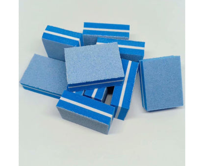 50Pcs / Bag Nail File Mini Multi-function Sponge Manicure Tools Buffer Blocks for Nail-Blue VXN Beauty