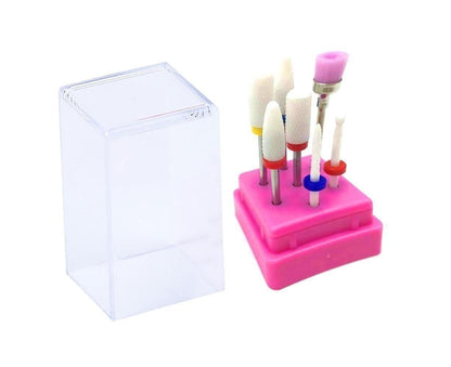 7Pcs Tungsten Steel Ceramics Remove Gel Polish Manicure Pedicure Nail Drill Bits-7# VXN Beauty