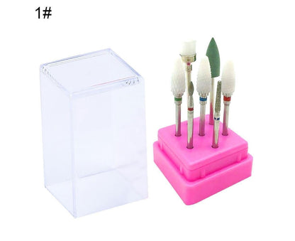 7Pcs Tungsten Steel Ceramics Remove Gel Polish Manicure Pedicure Nail Drill Bits-7# VXN Beauty