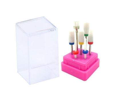 7Pcs Tungsten Steel Ceramics Remove Gel Polish Manicure Pedicure Nail Drill Bits-4# VXN Beauty