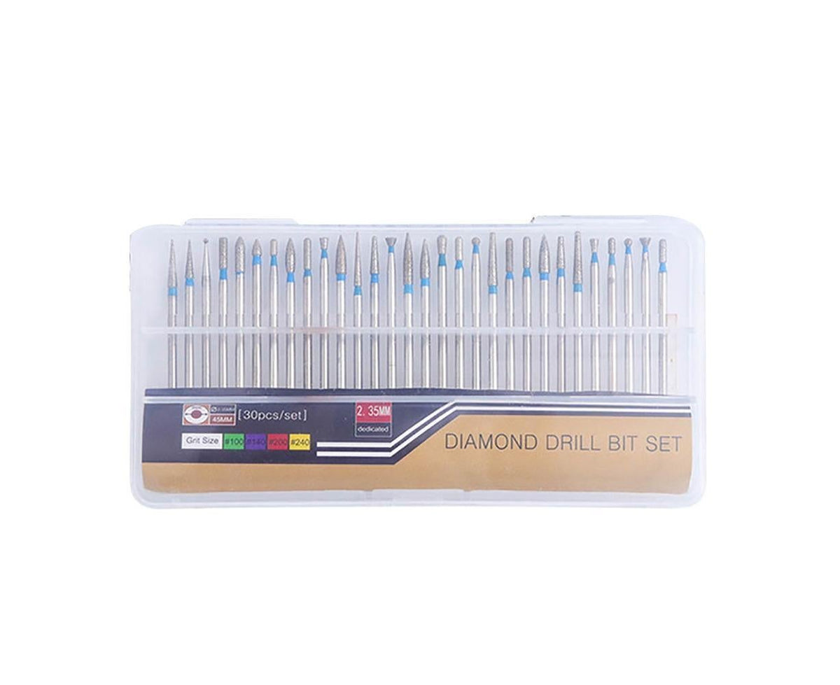 30Pcs Tungsten Steel Nail Drill Bits Manicure Pedicure Gel Polish Removal Tool-C VXN Beauty