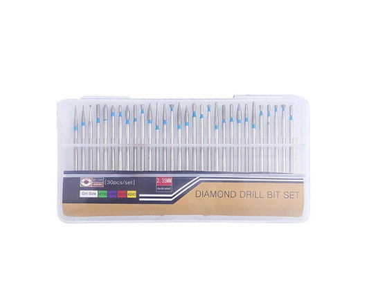 30Pcs Tungsten Steel Nail Drill Bits Manicure Pedicure Gel Polish Removal Tool-C VXN Beauty