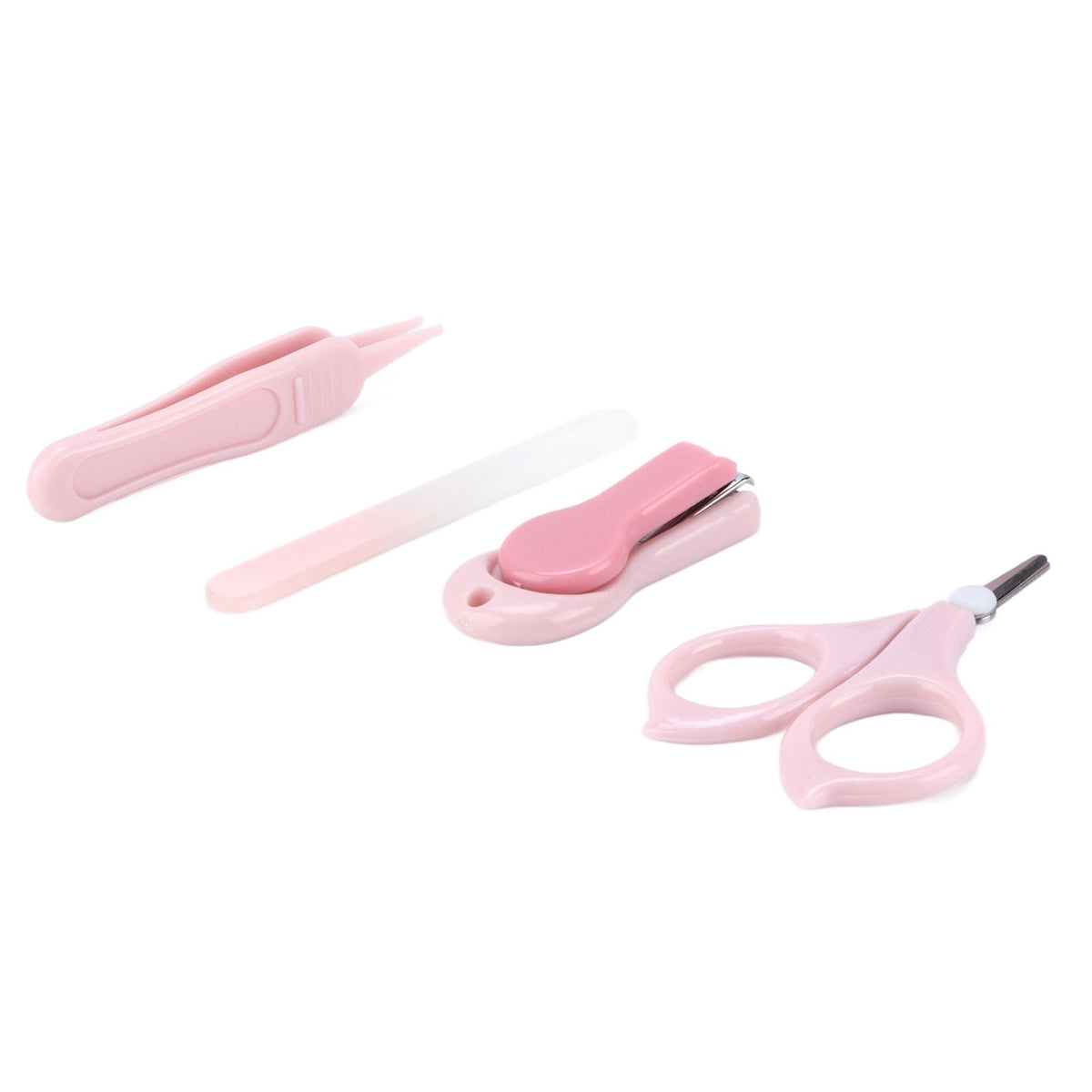 Nail Clippers Kit Cartoon Shape Stainless Steel Baby Nail Trimmer with Tweezers Nail File Storage Box for Baby Nail CarePink VXN Beauty