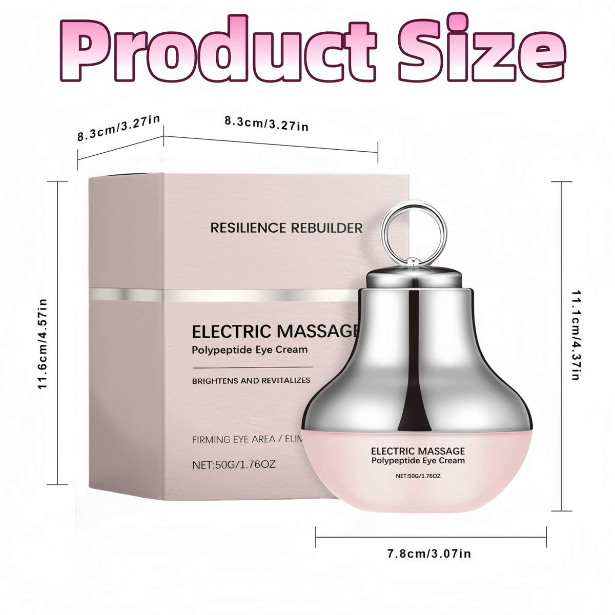 Microcurrent Eye Cream,Under Eye Cream for Dark Circles,Puffiness and Wrinkles, Hyaluronic Acid + Peptide+ Caffeine Eye Cream Anti Aging,Hydrating Eye Care,Gentle Vibration VXN Beauty