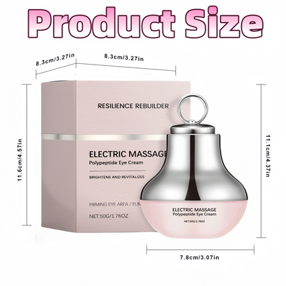 Microcurrent Eye Cream,Under Eye Cream for Dark Circles,Puffiness and Wrinkles, Hyaluronic Acid + Peptide+ Caffeine Eye Cream Anti Aging,Hydrating Eye Care,Gentle Vibration VXN Beauty