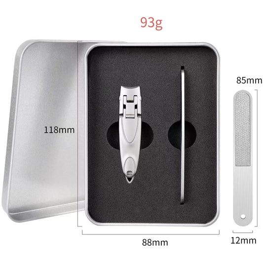 Ultra-Thin Portable Nail Clippers,Anti-Splash Nail Clippers,Nail Tools (silvery) matte black finish that endures years of use VXN Beauty