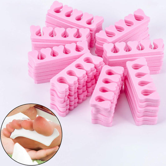 50Pcs Toe Separators and Finger Separators for Nail Polish, Soft Sponge Finger Toe Divider Spacer Nail Art Manicure Pedicure Tools VXN Beauty