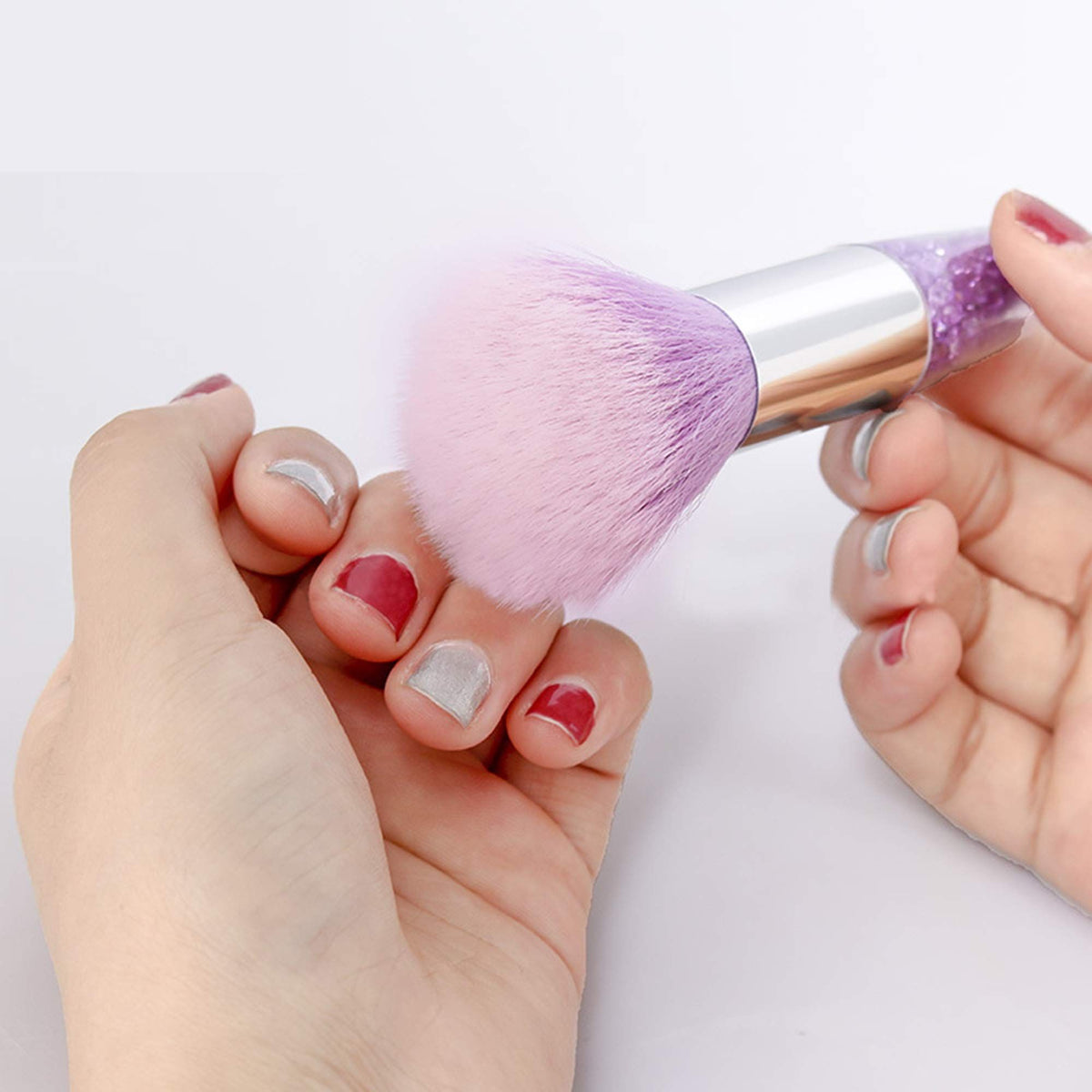 3 Pieces Nail Brushes Remove Dust Powder for Acrylic Nails Makeup Brushes Manicure Brush Clean Up Tools Nail Art Brush Set VXN Beauty