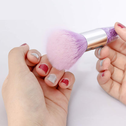 3 Pieces Nail Brushes Remove Dust Powder for Acrylic Nails Makeup Brushes Manicure Brush Clean Up Tools Nail Art Brush Set VXN Beauty