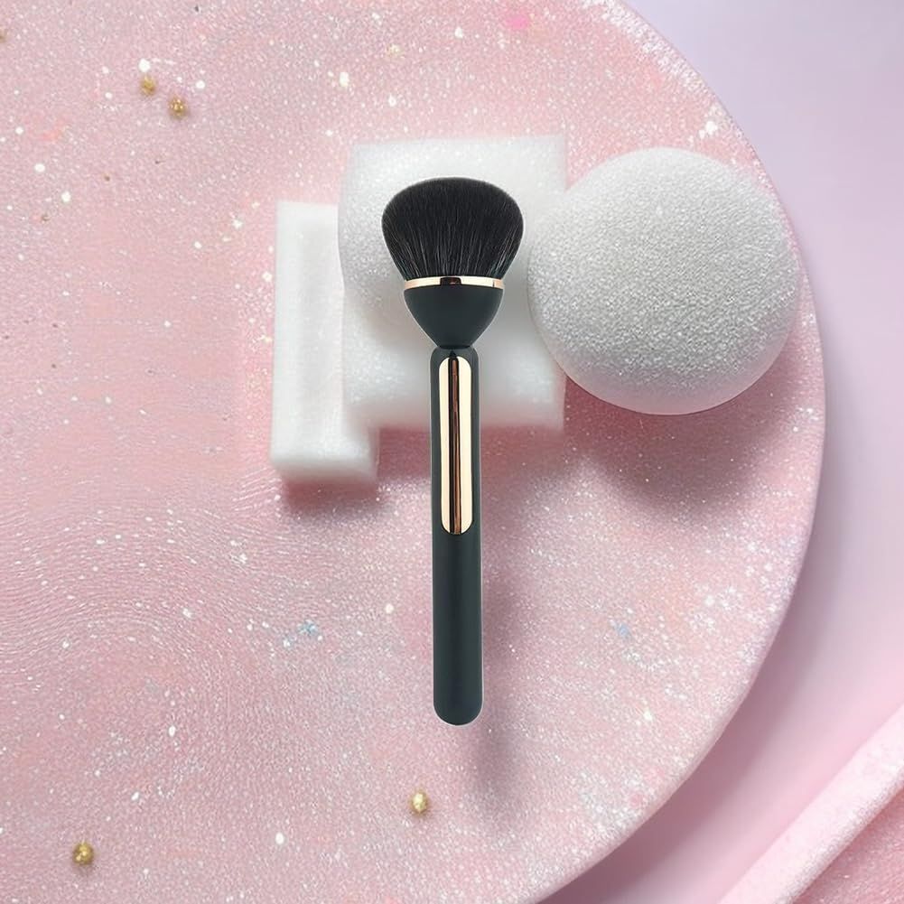 Black Nail Brush Duster Nail Dust Remover Brush Nail Powder Remover Brush Blush Brush Dip Powder Brush Makeup Brush VXN Beauty