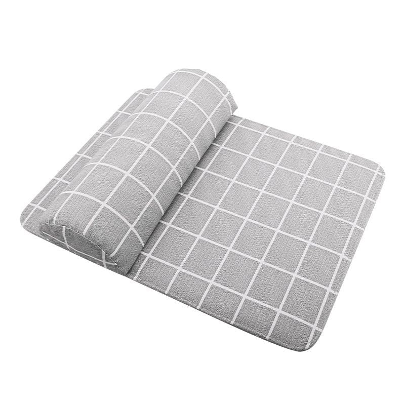 Plaid Arm Rest for Nails Tech, Hand Rest Support, Professional Nail Salon Stand & Manicure Table Pad (Gray) VXN Beauty