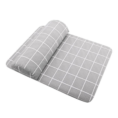 Plaid Arm Rest for Nails Tech, Hand Rest Support, Professional Nail Salon Stand & Manicure Table Pad (Gray) VXN Beauty