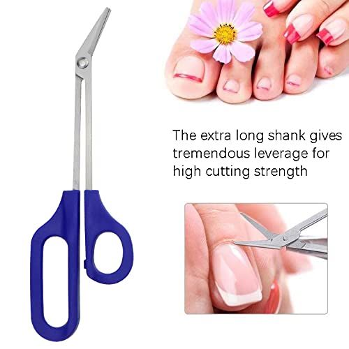 2 PACK Long Handle Toenail Clippers Scissors for Seniors,Nail Cuticle Scissors Clippers Toenail Cutter Stainless Steel Scissors VXN Beauty
