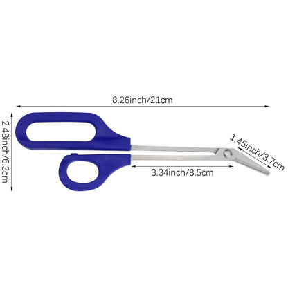 2 PACK Long Handle Toenail Clippers Scissors for Seniors,Nail Cuticle Scissors Clippers Toenail Cutter Stainless Steel Scissors VXN Beauty