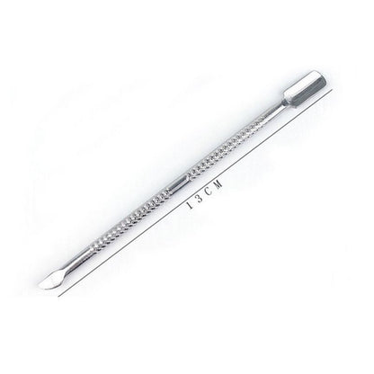 4 Pieces Nail Cuticle Pusher Stainless Steel Nail Polish Cuticle Remover Double Ended Manicure Nail Pedicure Tool Metal VXN Beauty