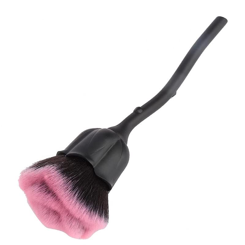 Nail Dust Brush, Fiber Hair Nail Art Brush, Rose Shape Nail Dust Brush for Remove Nail Dust and Powder VXN Beauty