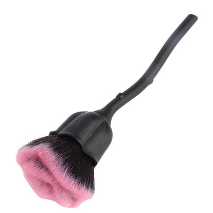 Nail Dust Brush, Fiber Hair Nail Art Brush, Rose Shape Nail Dust Brush for Remove Nail Dust and Powder VXN Beauty