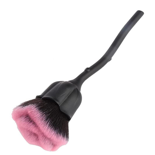 Nail Dust Brush, Fiber Hair Nail Art Brush, Rose Shape Nail Dust Brush for Remove Nail Dust and Powder VXN Beauty