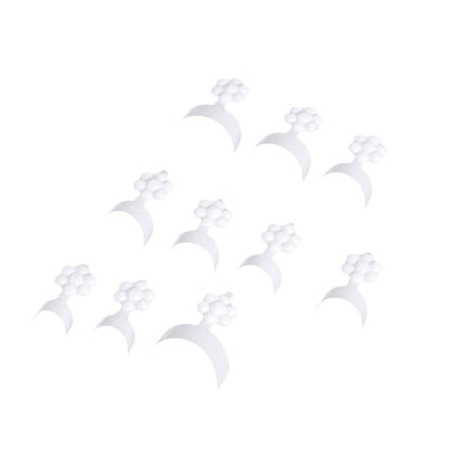 100pcs Fake Nail Tips White French Moon Shaped Smile Fake Nail Tips Short Artificial Acrylic Fake Nail Nail Decoration VXN Beauty