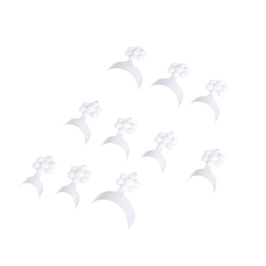 100pcs Fake Nail Tips White French Moon Shaped Smile Fake Nail Tips Short Artificial Acrylic Fake Nail Nail Decoration VXN Beauty