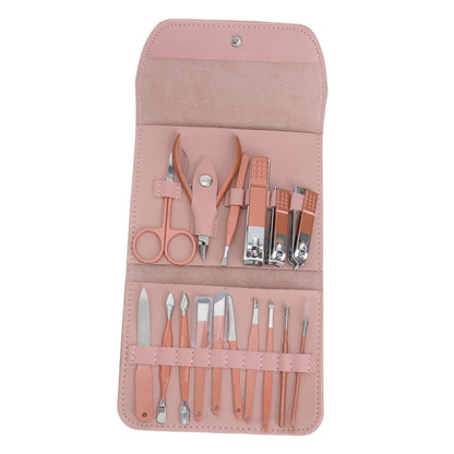 16pcs Manicure Set-Stainless Steel Nail Care Set-Professional Ingrown Toenail Clipper Grooming Tool-Pedicure Kit VXN Beauty