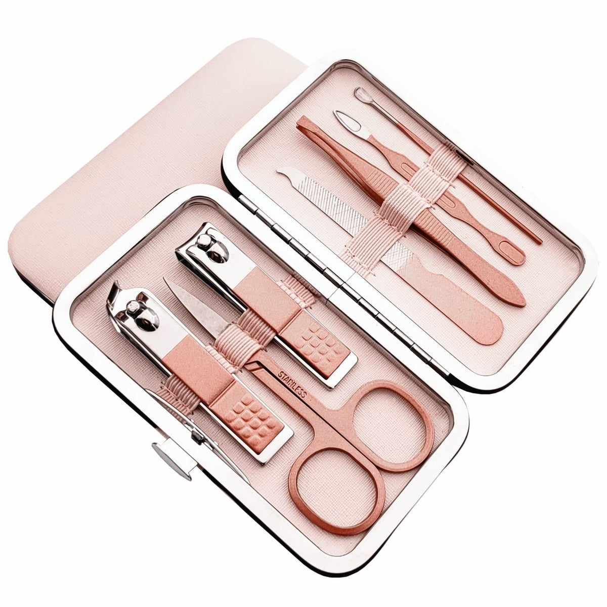7 professional portable nail repair kits, eyebrow beauty hair clippers, stainless steel nail care tools VXN Beauty