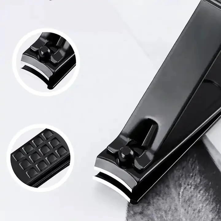Black Nail Clipper 18 Set Stainless Steel Manicure Nail Scissors Pedicure Kit Nippers Trimmer Care Tool with Travel Case Kit VXN Beauty