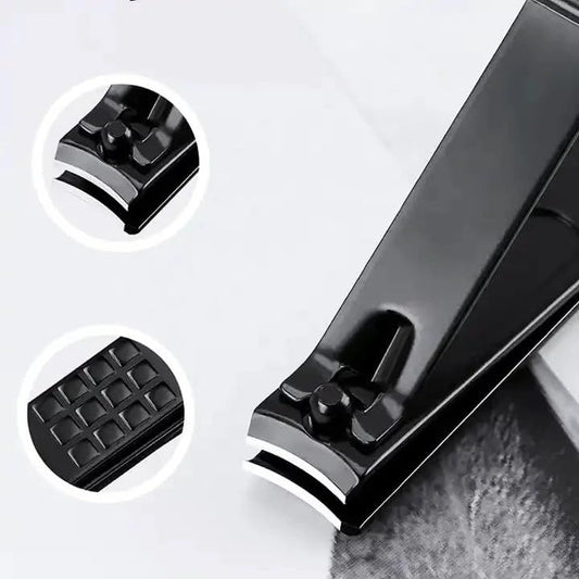Black Nail Clipper 18 Set Stainless Steel Manicure Nail Scissors Pedicure Kit Nippers Trimmer Care Tool with Travel Case Kit VXN Beauty