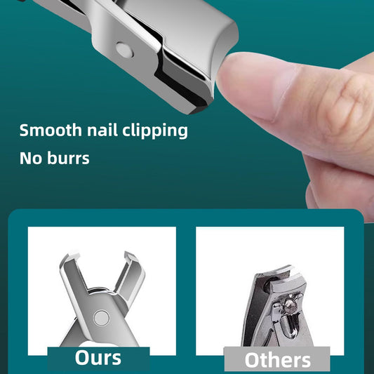 Anti-Splash Nail Clippers, Wide Opening ,Toenail Clipper Pedicure Kit, Suitable for Men and Women with Thick Nails(4 Pcs) VXN Beauty