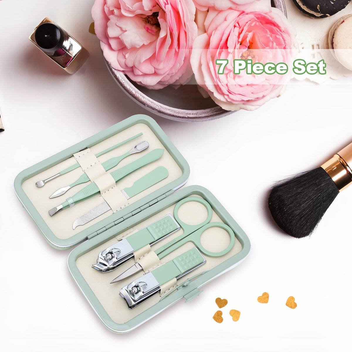 Professional Grooming Care Tools Men Women Nail Clipper Set Stainless Steel Toe Finger Nail Clippers with Portable Travel VXN Beauty