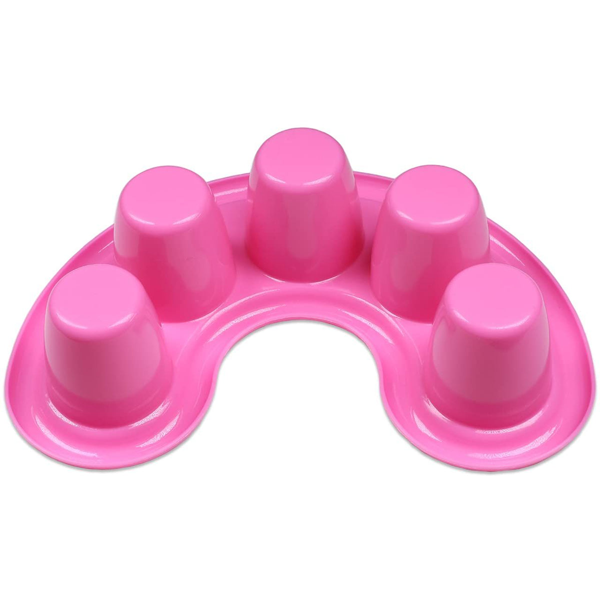 2 Pcs Nail Art Bubble Bath Bowl Nail Hand Soak Tray Acrylic Gel Nails Soaking Trays Black & Pink Colour VXN Beauty