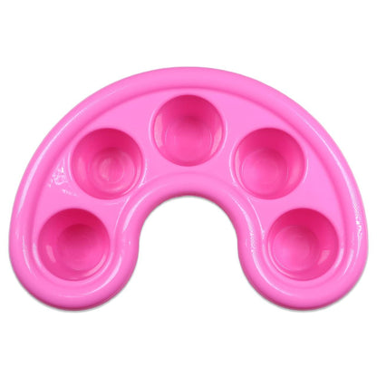 2 Pcs Nail Art Bubble Bath Bowl Nail Hand Soak Tray Acrylic Gel Nails Soaking Trays Black & Pink Colour VXN Beauty