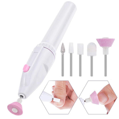 5-in-1 Professional Electric Manicure Sander Nail File Grooming Sets, Nail Art Trimming Machine DIY Pedicure Kit VXN Beauty