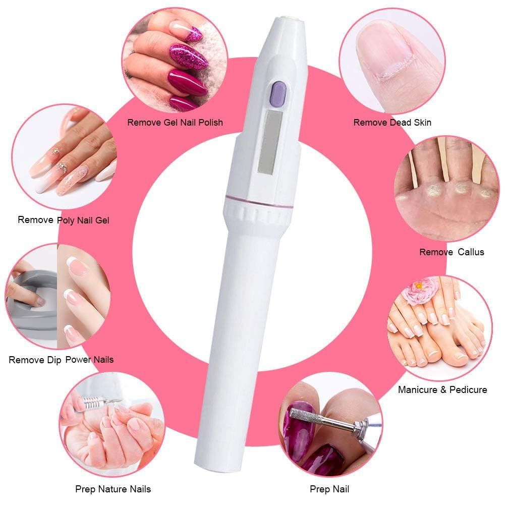 5-in-1 Professional Electric Manicure Sander Nail File Grooming Sets, Nail Art Trimming Machine DIY Pedicure Kit VXN Beauty