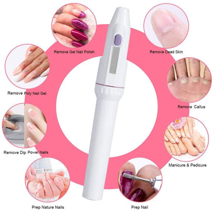 5-in-1 Professional Electric Manicure Sander Nail File Grooming Sets, Nail Art Trimming Machine DIY Pedicure Kit VXN Beauty