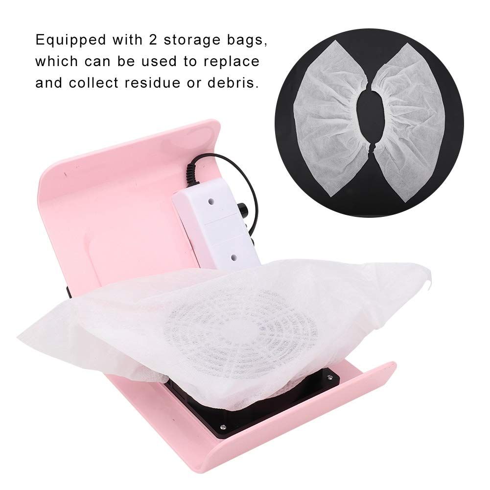 Nail Dust Collector Vacumm for Manicure Dust Extractor Nail Art Nail Dust Collector, Low Noise Nail Dust Collector Manicure Tool VXN Beauty