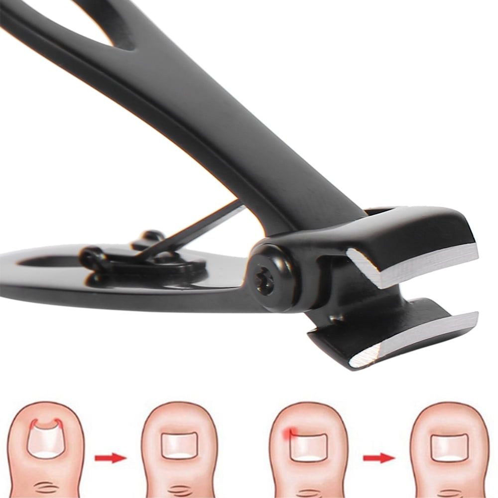 Stainless Steel Thick Wide Jaw Nail Clippers for Seniors & Adults, 2 Pack VXN Beauty