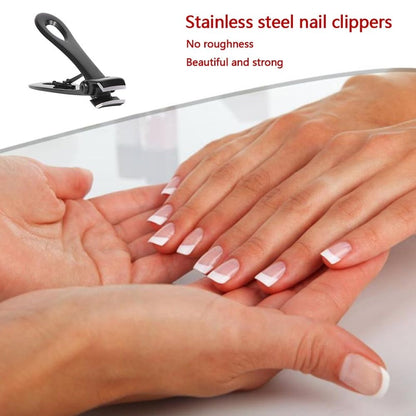 Stainless Steel Thick Wide Jaw Nail Clippers for Seniors & Adults, 2 Pack VXN Beauty