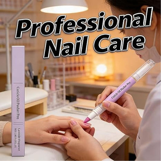 Cuticle Pen, Cuticle Cleaner Pen That Exfoliates,  New Ceramic Cuticle Pusher & Oil Pen, Nail Care Tool for Dry Damaged Nails VXN Beauty