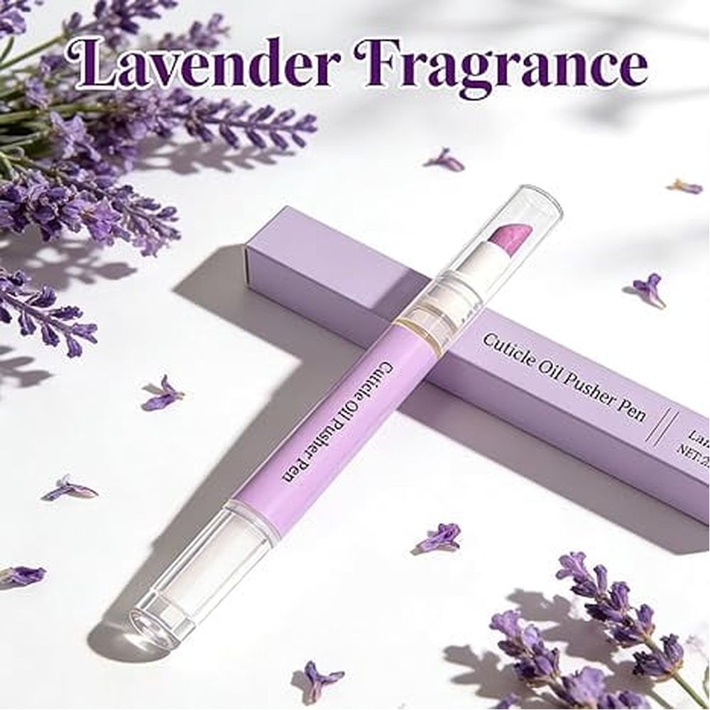 Cuticle Pen, Cuticle Cleaner Pen That Exfoliates,  New Ceramic Cuticle Pusher & Oil Pen, Nail Care Tool for Dry Damaged Nails VXN Beauty