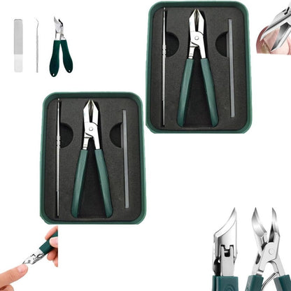 Beveled Nail Clippers, Wide Jaw Opening Anti-Splash Slanted Nail Clipper, with Ultra-Sharp Tips for Precise Access to Nail Grooves VXN Beauty