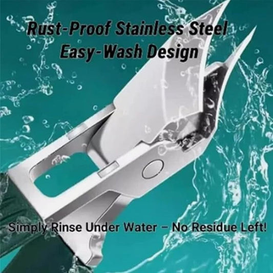 Beveled Nail Clippers, Wide Jaw Opening Anti-Splash Slanted Nail Clipper, with Ultra-Sharp Tips for Precise Access to Nail Grooves VXN Beauty