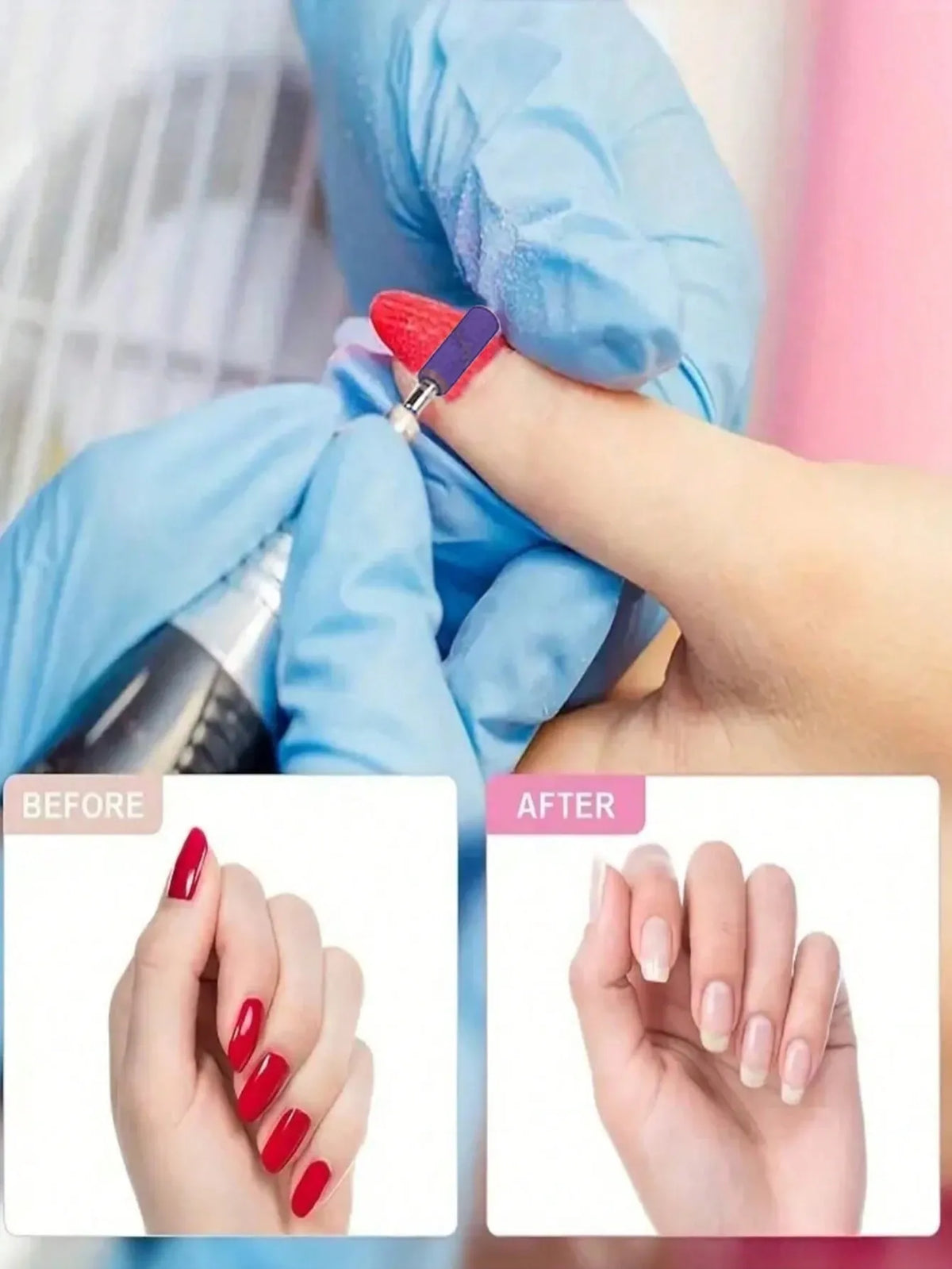 60pcs 4 Grits With Mini Mandrel Nail Art 3mm Mini Grinding Sand Ring Bands Set Electric Grinding Machine Nail Grinding Head Nail Drill Bits Manicure Tools VXN Beauty