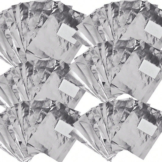 100pcs Aluminum Foil Nail Polish Remover Pads Absorbent Fabric Blocks For Home Manicure Salon Use Remove Gel Polish Acrylic Nails Nail Supplies Tools VXN Beauty