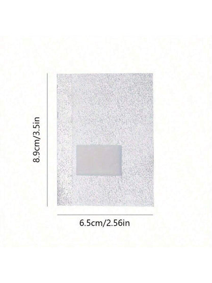 100pcs Aluminum Foil Nail Polish Remover Pads Absorbent Fabric Blocks For Home Manicure Salon Use Remove Gel Polish Acrylic Nails Nail Supplies Tools VXN Beauty